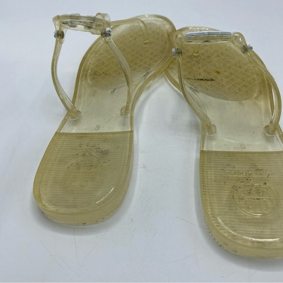 Tory Burch Mini Miller Clear Thong T-Strap Sandals Jelly Size 6 - Picture 6 of 8
